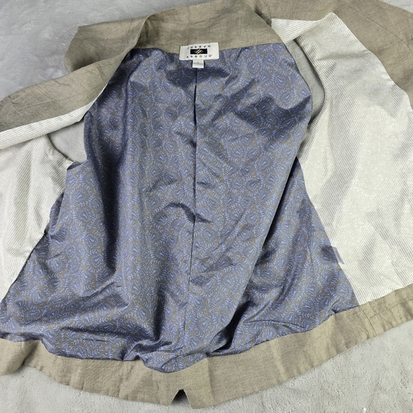 Joseph Abboud Beige Classic Linen Vest  Sz Lg - Picture 7 of 9